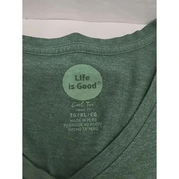 Life is Good Cool Tee Classic Fit Women's XL Michigan State University V Neck - Picture 4 of 7